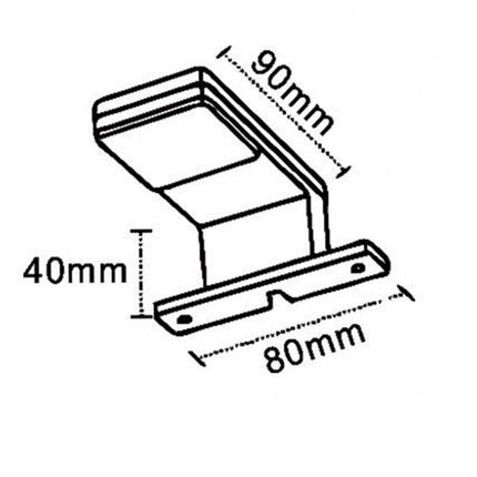 Lampada a led per specchio da bagno 3 watt applique moderno a luce naturale nero o silver IP44 - enzoled