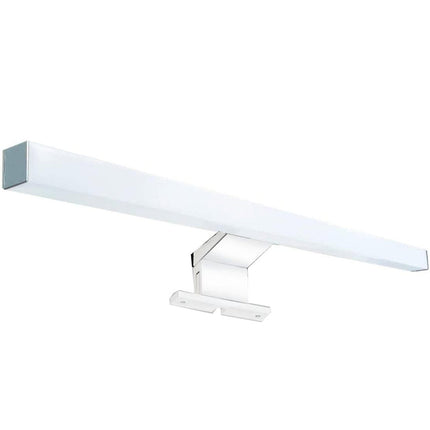 Lampada per specchio da bagno con doppia istallazione 6 watt applique a luce naturale 4000k IP44 colore argento - enzoled