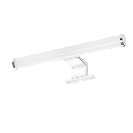Lampada per specchio da bagno con doppia istallazione 6 watt applique a luce naturale 4000k IP44 colore argento - enzoled