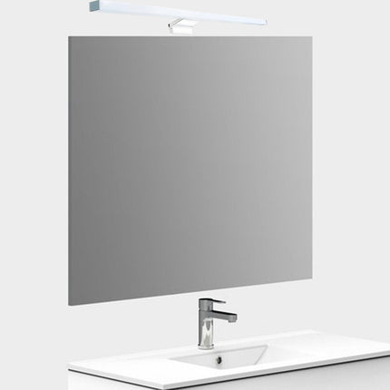 Lampada per specchio da bagno con doppia istallazione 9 watt applique a luce naturale 4000k IP44 colore argento - enzoled