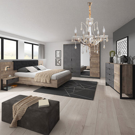 Lampadario da soffitto a3 5 e 8 bracci a sospensione bianco perlato e oro con cristalli pendenti retrò classico attacco e14 - enzoled