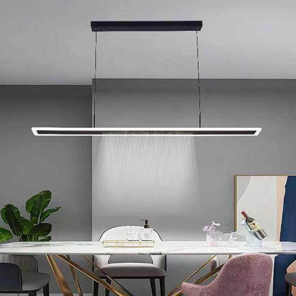 Lampadario a led 70 watt a sospensione nero lampada dimmerabile con telecomando 3 colorazione di luce - enzoled