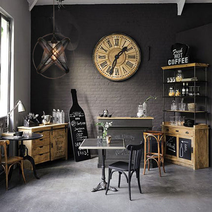 Lampadario a sospensione da soffitto con paralume a tre anelli in metallo traforato design contemporaneo moderno nero attacco E27 - enzoled