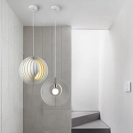 Lampadario a sospensione decorativo lampada in 3d in metallo attacco e27 arredo casa cucina soggiorno camera - enzoled