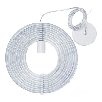 Lampadario a sospensione decorativo lampada in 3d in metallo attacco e27 arredo casa cucina soggiorno camera - enzoled