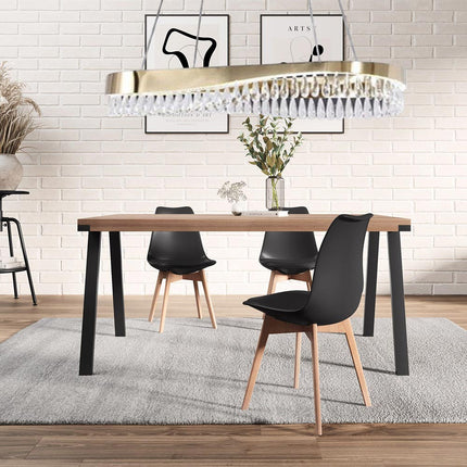 Lampadario led a sospensione oro 45 watt con cristalli in acrilico contemporaneo luce bianca fredda 6500k - enzoled