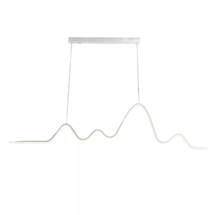 Lampadario a led 25 watt lampada moderna a sospensione zig zan bianco luce fredda 6500k calda 3000k naturale 4000k - enzoled