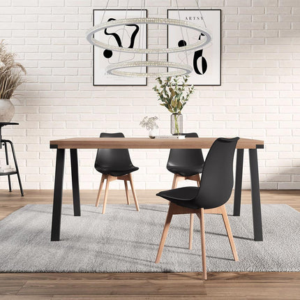 Lampadario Led 51 watt lampada a sospensione bianca 2 anelli con cristalli in acrilico luce fredda 6500k calda 3000k naturale 4000k - enzoled