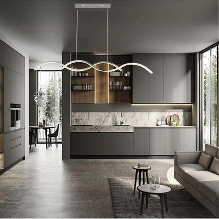 Lampadario led a sospensione 25 watt luce fredda 6500k o naturale 4000k lampada twist argento - enzoled