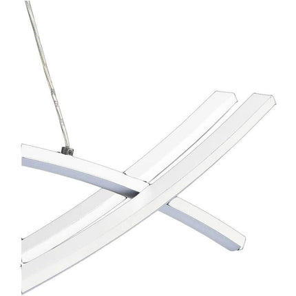 Lampadario led a sospensione 42 watt lampada ultra  moderna bianca a luce fredda 6500k naturale 4000k - enzoled