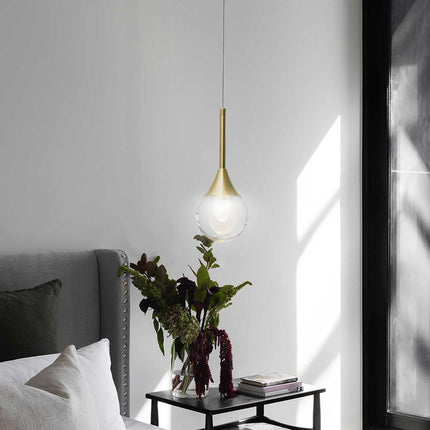 Lampadario pendente oro a led 5 watt lampada sospensione moderna in acrilico luce 6500k 3000k 4000k - enzoled