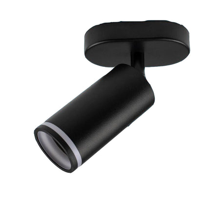 Applique plafoniera orientabile da soffitto o parete 1 diffusore lampada attacco GU10 per bagno soggiorno bianco o nero - enzoled