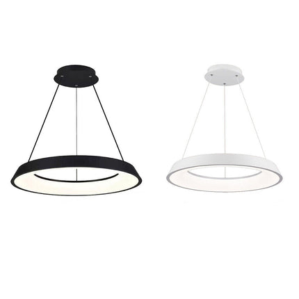 Lampadari a led 43 watt tre colorazioni di luce lampada da soffitto a sospensione ultra moderno cucina soggiorno - enzoled