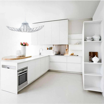 Lampadario a cappello con paralume in metallo E27 lampada decorativa contemporanea - enzoled