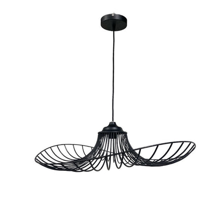 Lampadario a cappello con paralume in metallo E27 lampada decorativa contemporanea - enzoled