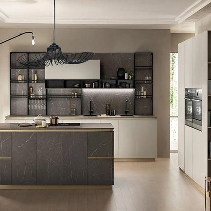 Lampadario a cappello con paralume in metallo E27 lampada decorativa contemporanea - enzoled