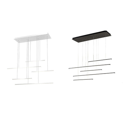 lampadario a sospensione 38 watt lampada a led design minimal 3 colorazione di luce soggiorno open space - enzoled