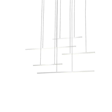 lampadario a sospensione 38 watt lampada a led design minimal 3 colorazione di luce soggiorno open space - enzoled