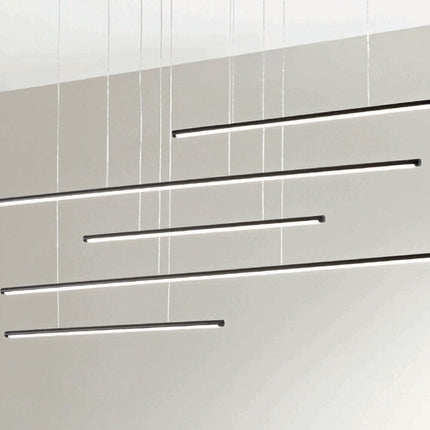 lampadario a sospensione 38 watt lampada a led design minimal 3 colorazione di luce soggiorno open space - enzoled