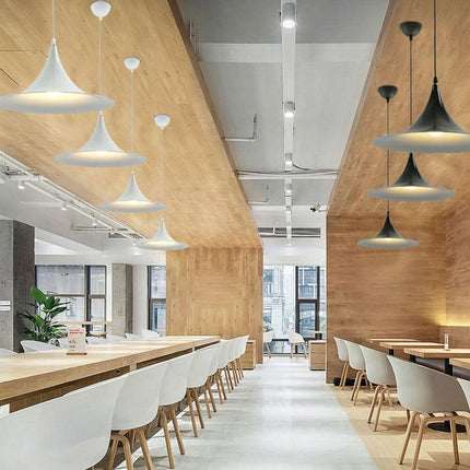 Lampadario a sospensione stile contemporaneo nordico attacco E27 in metallo luce da tavolo cucina - enzoled