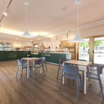 Lampadario a sospensione stile contemporaneo nordico attacco E27 in metallo luce da tavolo cucina - enzoled