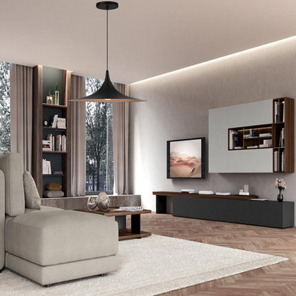 Lampadario a sospensione stile contemporaneo nordico attacco E27 in metallo luce da tavolo cucina - enzoled