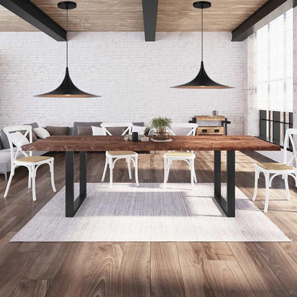 Lampadario a sospensione stile contemporaneo nordico attacco E27 in metallo luce da tavolo cucina - enzoled