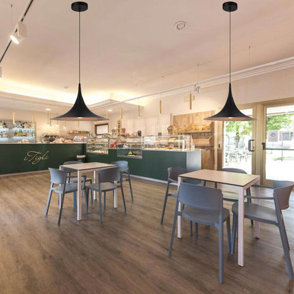 Lampadario a sospensione stile contemporaneo nordico attacco E27 in metallo luce da tavolo cucina - enzoled