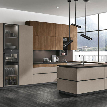 Lampadario portafaretto pendente a sospensione GU10 lampada a cilindro con asta regolabile per cucina isola decorativo - enzoled