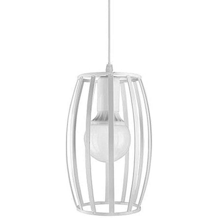 Lampadario da soffitto pendente a sospensione 3d stile geometrico forma triangolo cubo ovale bianco o nero E27 - enzoled