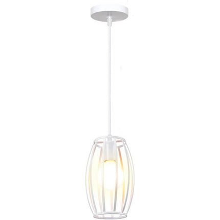 Lampadario da soffitto pendente a sospensione 3d stile geometrico forma triangolo cubo ovale bianco o nero E27 - enzoled