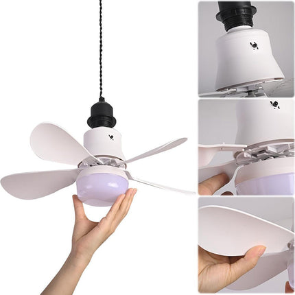 Lampadina E27 a led 19 watt tecnologia CCT 3 colorazioni di luce lampada ventilatore da 9 watt con telecomando 3 velocità - enzoled