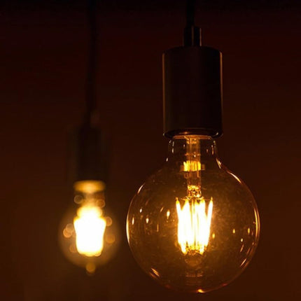 Lampadina led a filamento stile vintage antico 12 watt attacco e27 ambrato globo g125 sfera a luce calda 2600k risparmio energetico 1300 lumen - enzoled