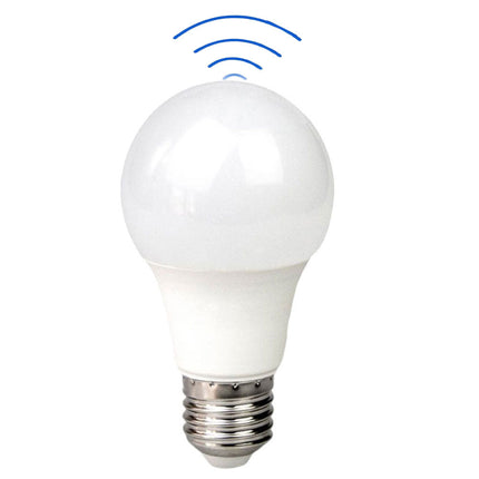 Lampadina led E27 9 watt con sensore di movimento a luce fredda 6500k lampada a sensore - enzoled