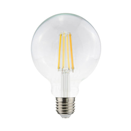 Lampadina led a filamento 12 watt attacco e27 globo 125 sfera a luce bianca 6500k calda 3000k naturale 4000k - enzoled
