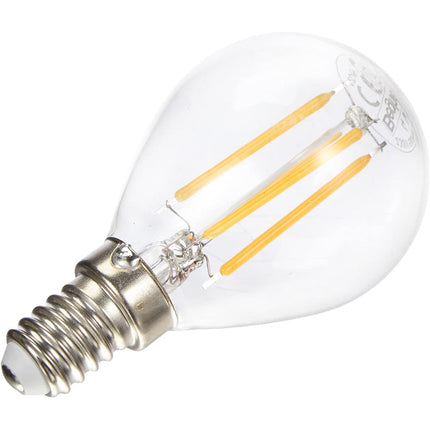 Lampadina led a filamento 4 watt g45 attacco E14 sfera in vetro luce fredda 6500k calda 3000k naturale 4000k - enzoled