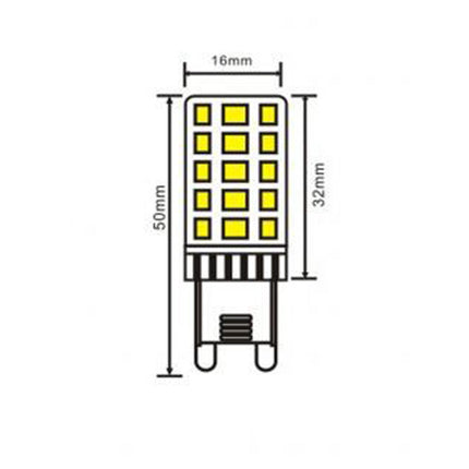 Lampadina led smd G9 4 watt trasparente illuminazione per lampadari applique plafoniera luce fredda 6500k calda 3000k naturale 4000k - enzoled