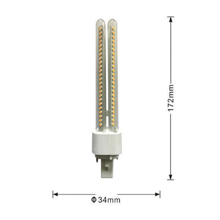Lampadina led tubolare attacco G24 15 Watt 2pin luce fredda 6500k calda 3000k naturale 4000k risparmio - enzoled