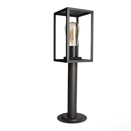 Lampione da giardino 48 cm lampioncino da terra per vialetti bianco o nero con attacco E27 IP44 - enzoled