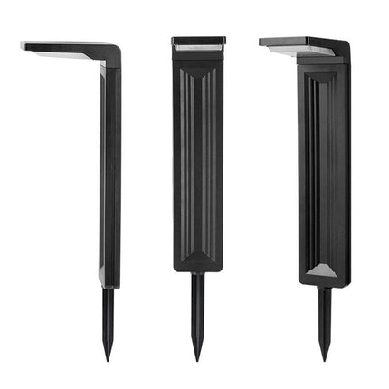 Lampione con picchetto e pannello solare 30 led lampada da giardino 6 watt sensore crepuscolare impermeabile IP65 - enzoled