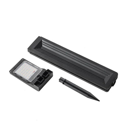 Lampione con picchetto e pannello solare 30 led lampada da giardino 6 watt sensore crepuscolare impermeabile IP65 - enzoled