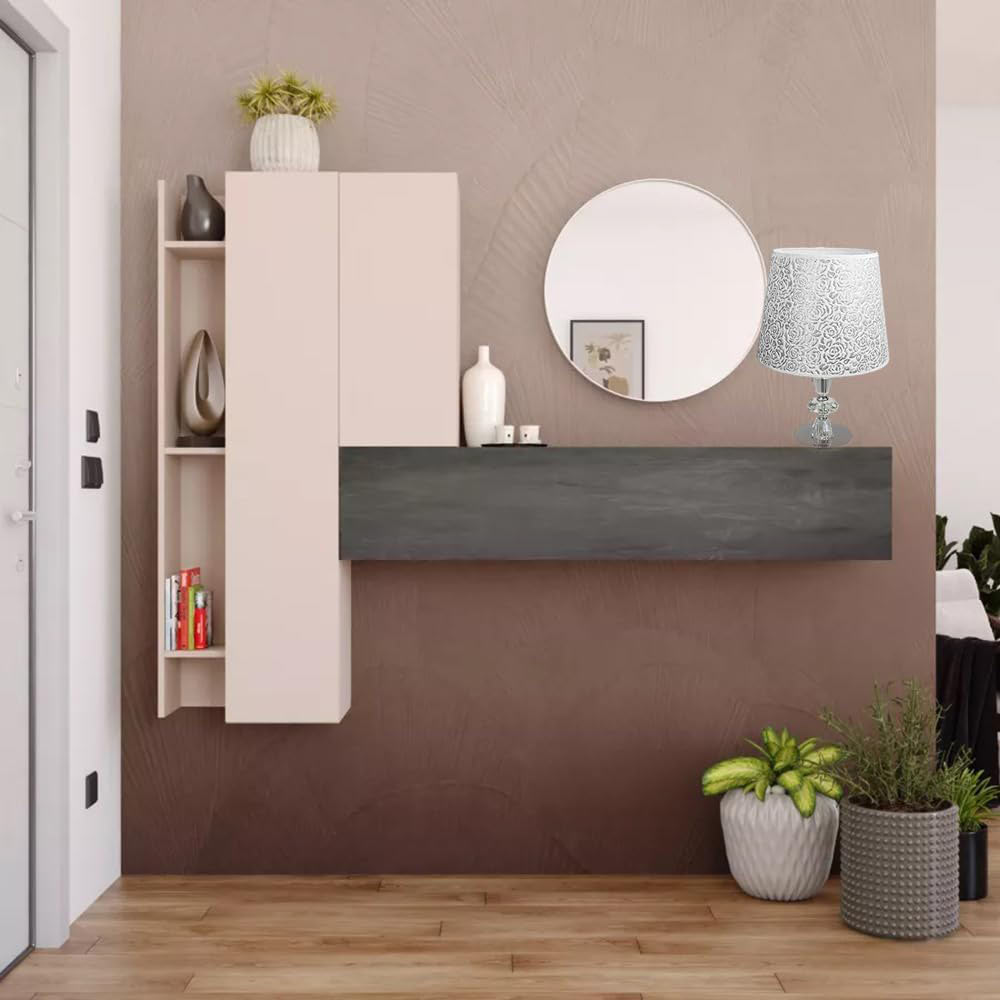 Lume moderno da comodino abat jour lampada da tavolo in acciaio cromato e paralume decorato glitter argento - enzoled
