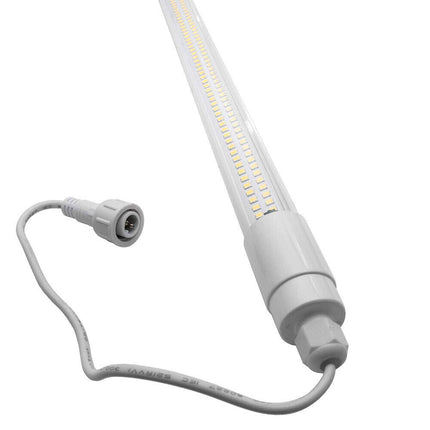 Neon a led con pannello solare 80 watt tubo ricaricabile 80 cm IP65 luce bianca fredda 6500k - enzoled