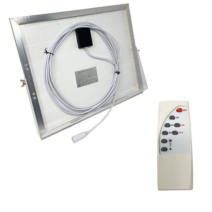 Neon a led con pannello solare 80 watt tubo ricaricabile 80 cm IP65 luce bianca fredda 6500k - enzoled