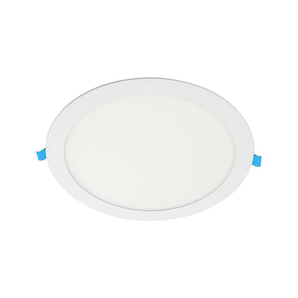 Pannello led incasso rotondo slim plafoniera 3 6 12 18 20 24 watt cct tre colorazione di luce fredda calda naturale selezionabile - enzoled
