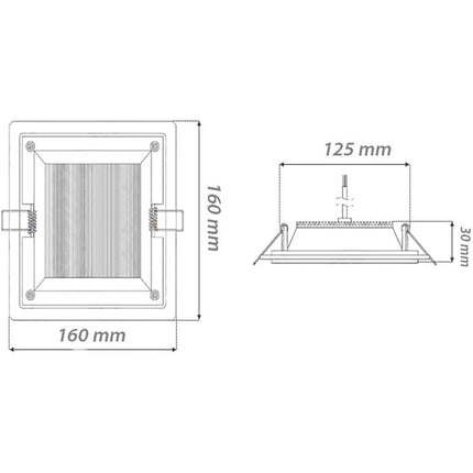 Pannello led slim incasso bordo in vetro 12 watt cct tre colorazione di luce calda fredda naturale - enzoled