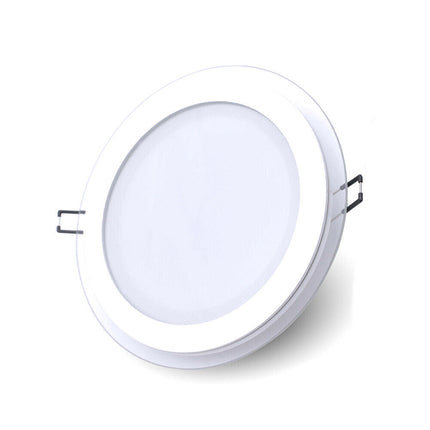 Pannello led slim incasso bordo in vetro 18 watt cct tre colorazione di luce calda fredda naturale - enzoled