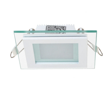 Pannello led slim incasso bordo in vetro 18 watt cct tre colorazione di luce calda fredda naturale - enzoled