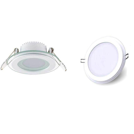 Pannello led slim incasso bordo in vetro 9 watt cct tre colorazione di luce calda fredda naturale - enzoled