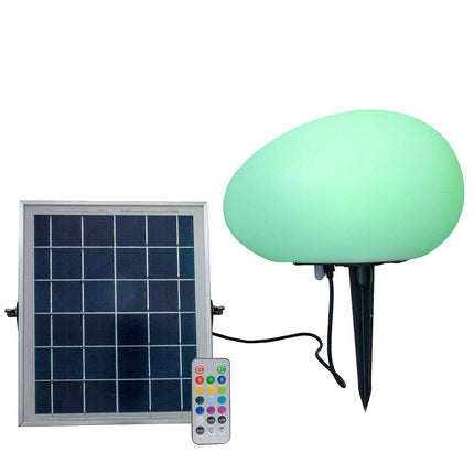 Lampada da giardino a led rgb+4000k per esterno con pannello solare luce decorativa multicolor - enzoled